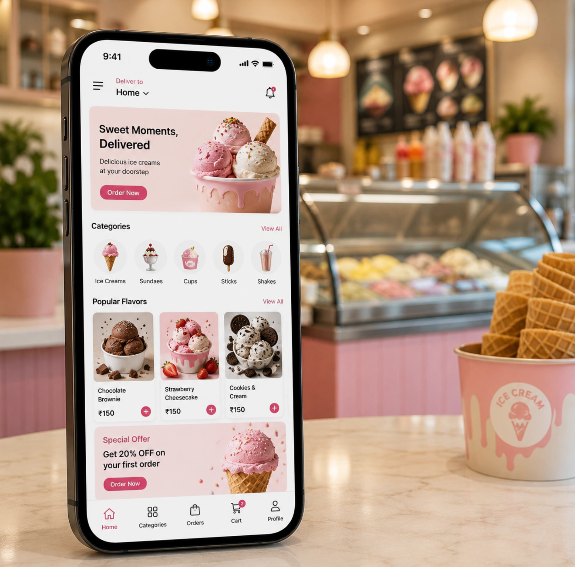 Custom Ice Cream App Development
